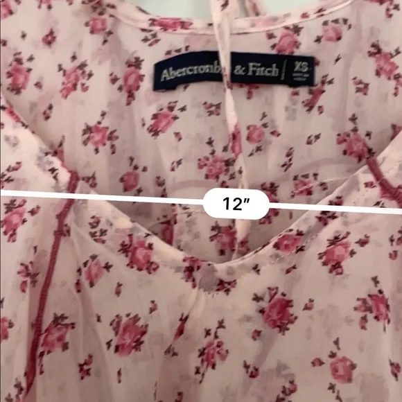 Abercrombie & Fitch floral asymmetrical tank top - Picture 4 of 4